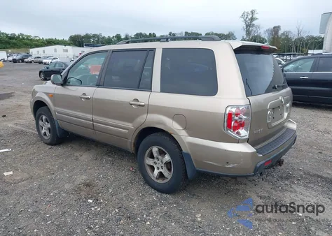 2007 Honda Pilot Ex from USA, damaged, VIN 2HKYF18467H528184